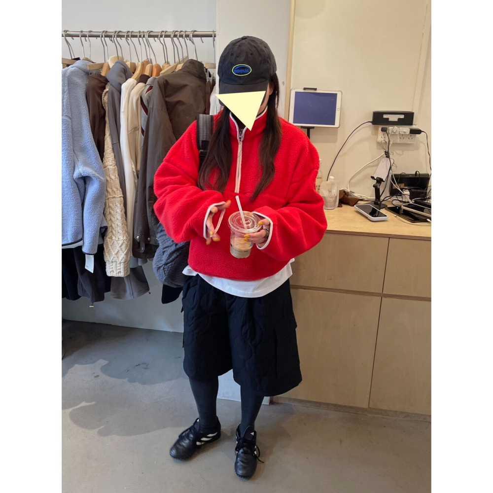 11月沉浸在這個令人愉快的涼意🍂 輕鬆穿出自然立領簡約復古外套-細節圖2