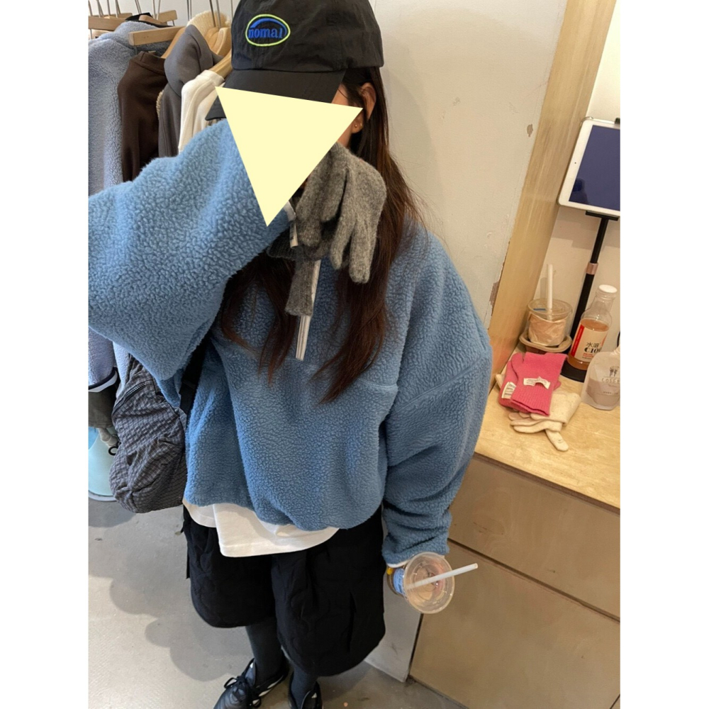 11月沉浸在這個令人愉快的涼意🍂 輕鬆穿出自然立領簡約復古外套-細節圖3