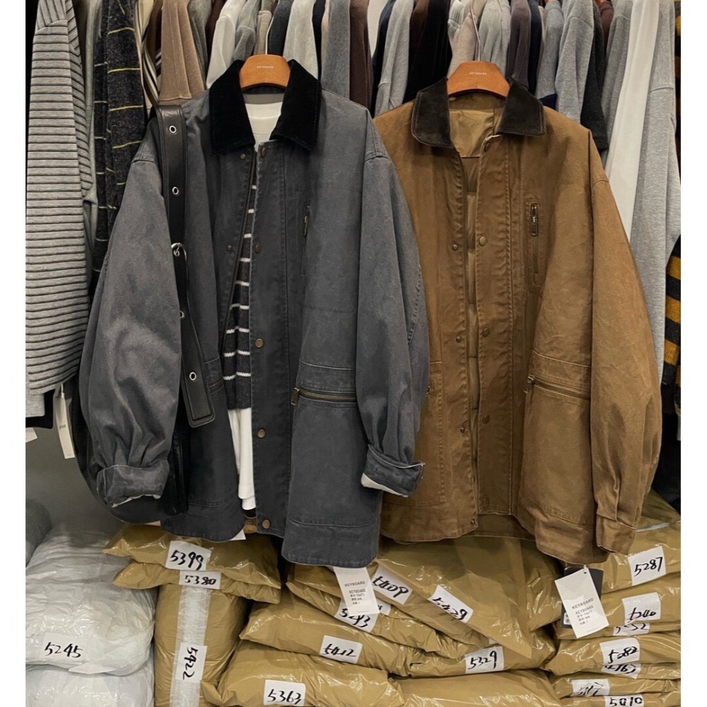 12月零動腦的穿搭公式~水洗牛仔工裝休閒外套-細節圖6