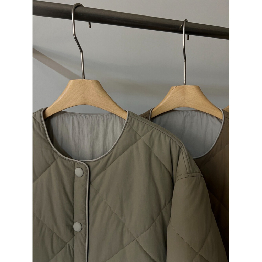 12月零動腦的穿搭公式~自體散發了又帥又自然水洗菱格休閒外套-細節圖4