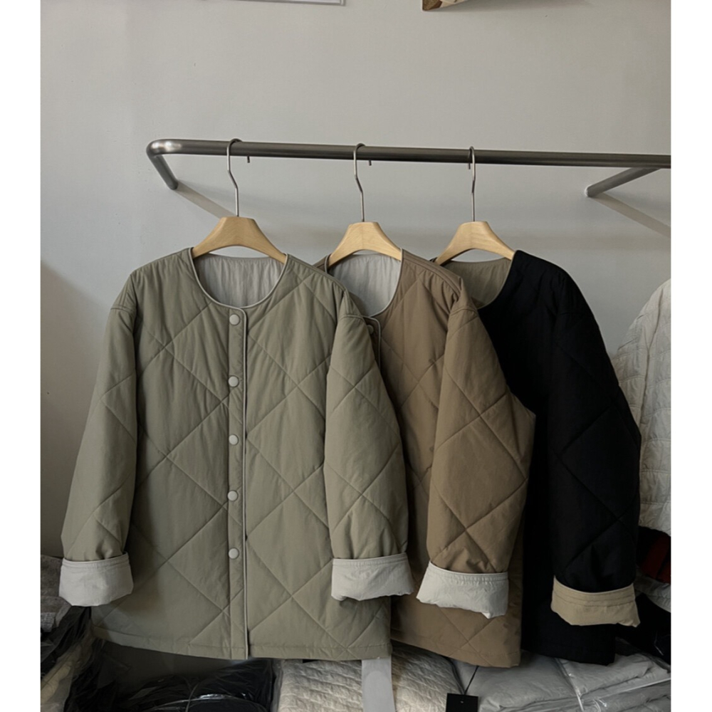 12月零動腦的穿搭公式~自體散發了又帥又自然水洗菱格休閒外套-細節圖5