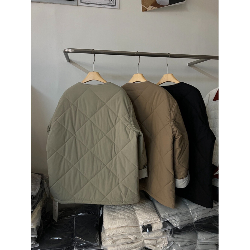 12月零動腦的穿搭公式~自體散發了又帥又自然水洗菱格休閒外套-細節圖6