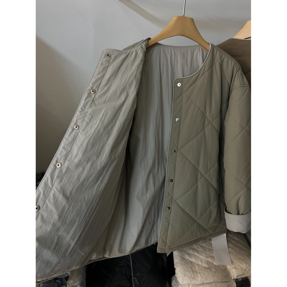 12月零動腦的穿搭公式~自體散發了又帥又自然水洗菱格休閒外套-細節圖8