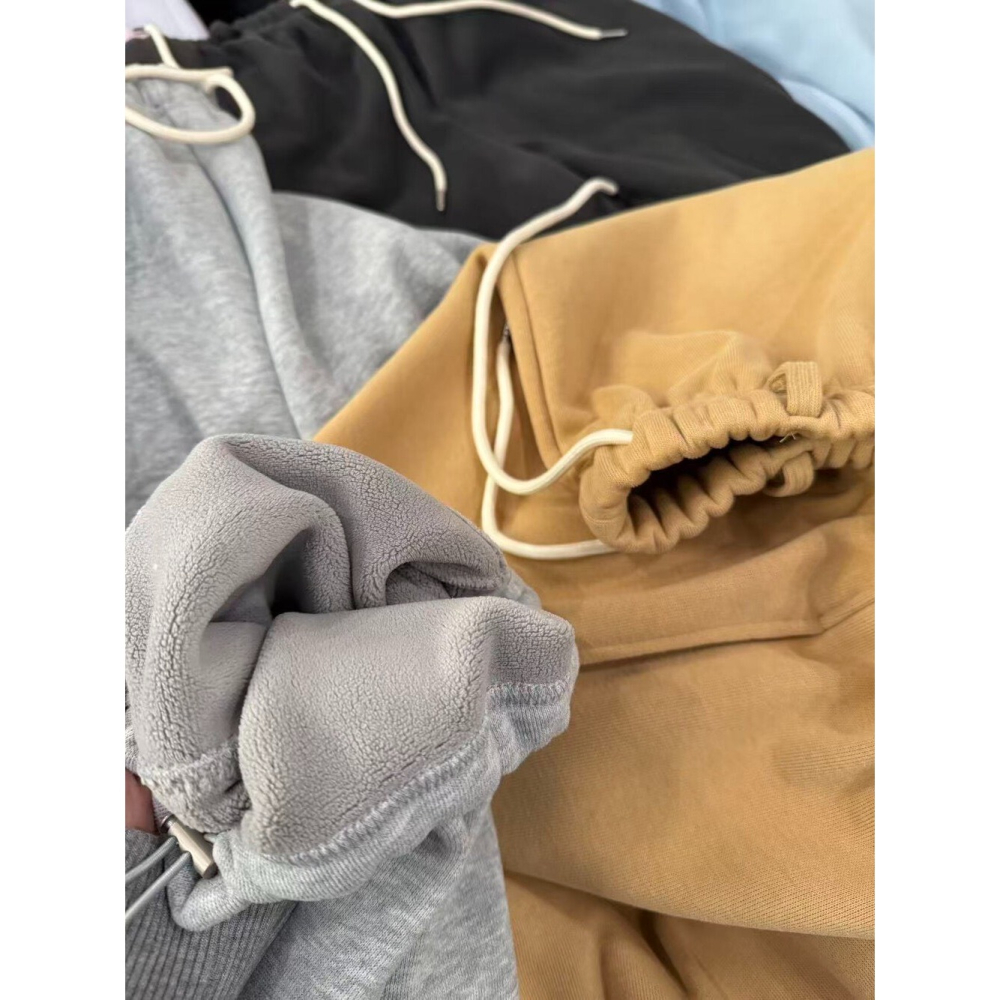 12月零動腦的穿搭公式~全身心都放鬆的舒適感簡約休閒棉褲-細節圖7