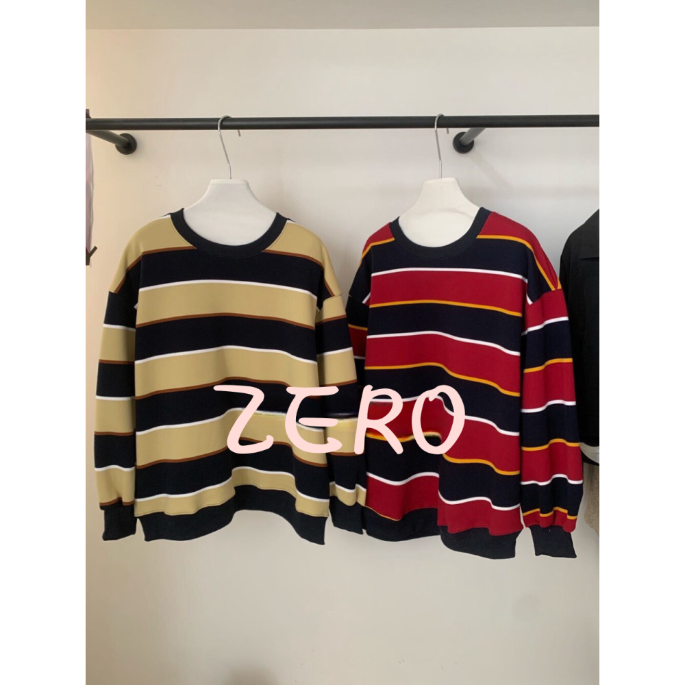 12月零動腦的穿搭公式~新的穿搭靈感撞色條紋長tee-細節圖6