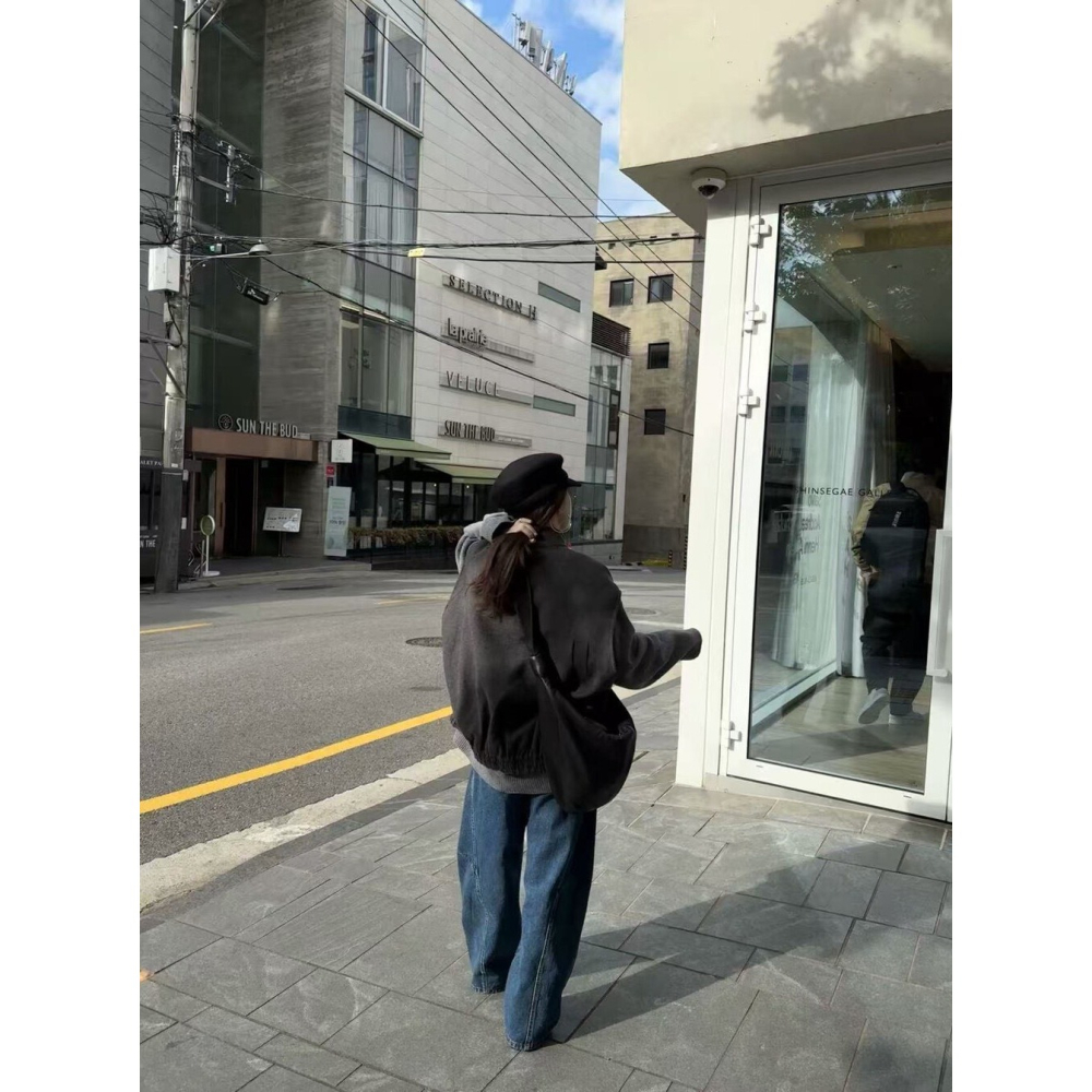 12月零動腦的穿搭公式~太帥毫不費力穿搭彎刀牛仔褲-細節圖3