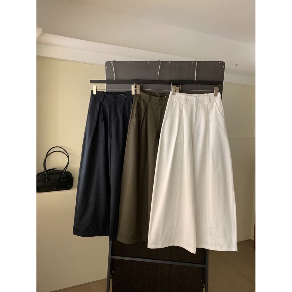 12月零動腦的穿搭公式~基礎色系有了嗎垂感直筒休閒褲-細節圖8