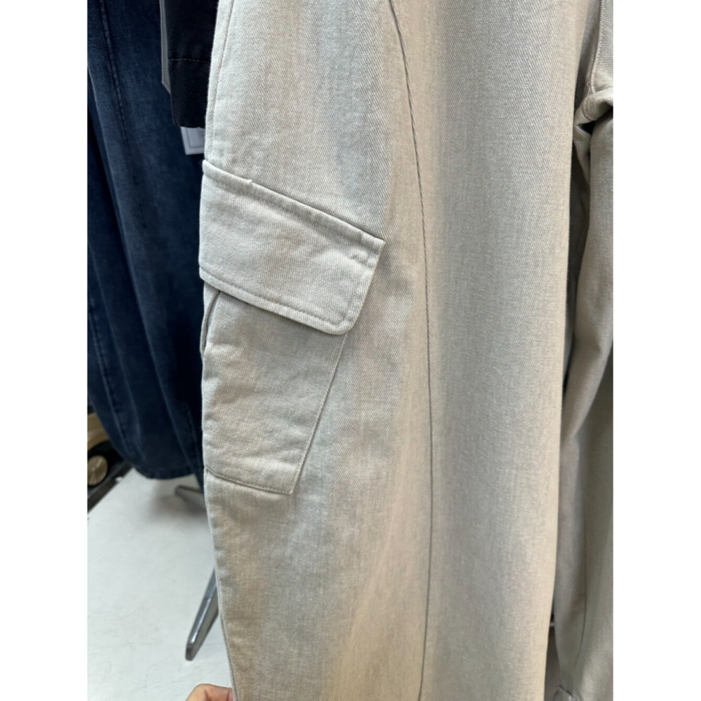 12月零動腦的穿搭公式~連穿N年還是會選這一條抓絨口袋工裝休閒褲-細節圖6