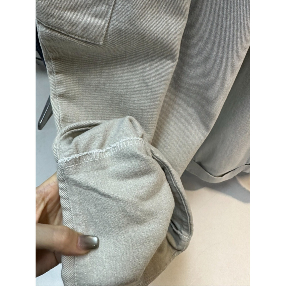 12月零動腦的穿搭公式~連穿N年還是會選這一條抓絨口袋工裝休閒褲-細節圖7