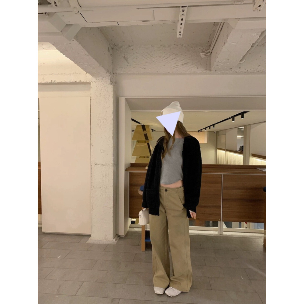 1月日常穿搭零動腦的漂亮好朋友~＂春＂看就是喜歡直筒休閒褲-細節圖2