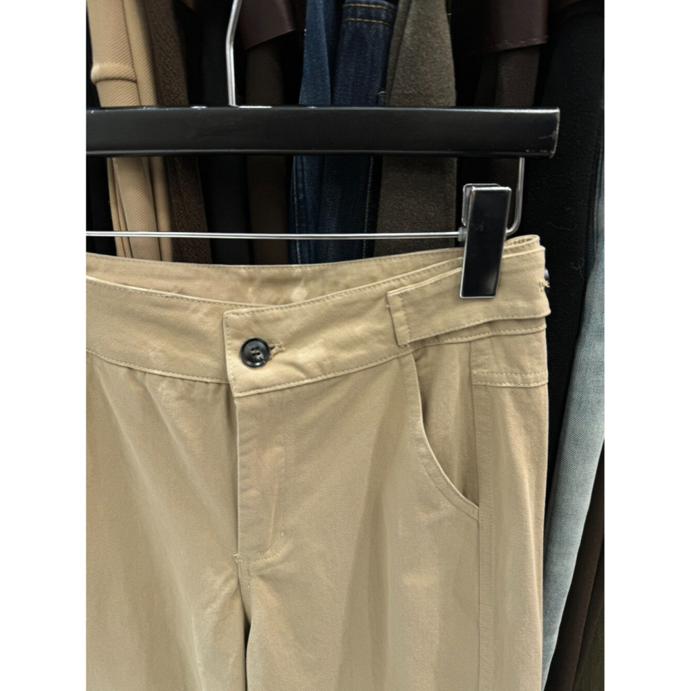 1月日常穿搭零動腦的漂亮好朋友~＂春＂看就是喜歡直筒休閒褲-細節圖5