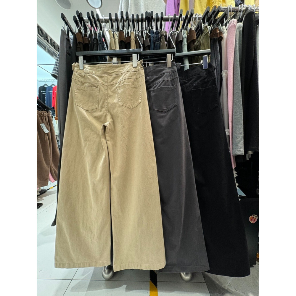 1月日常穿搭零動腦的漂亮好朋友~＂春＂看就是喜歡直筒休閒褲-細節圖7