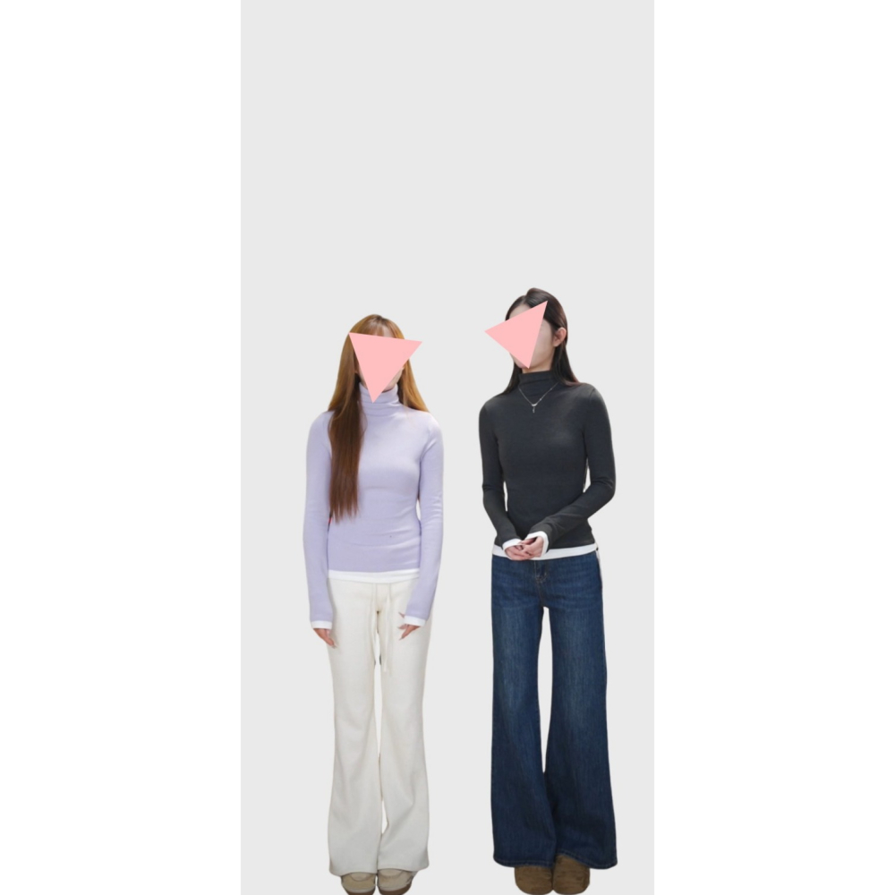 1月日常穿搭零動腦的漂亮好朋友~＂春＂溫柔內搭可以當打底衫假2件撞色tee-細節圖6