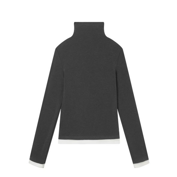 1月日常穿搭零動腦的漂亮好朋友~＂春＂溫柔內搭可以當打底衫假2件撞色tee-細節圖9