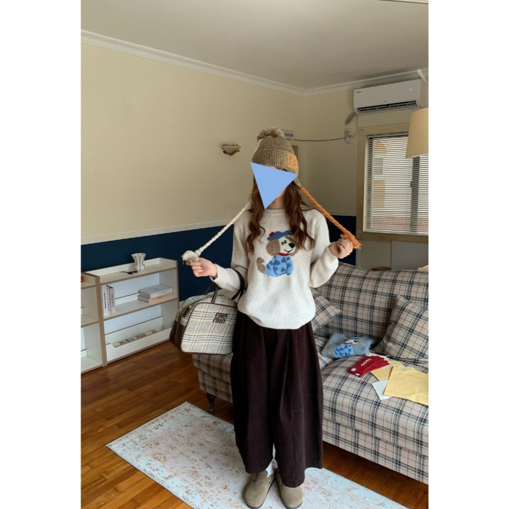 1月日常穿搭零動腦的漂亮好朋友~＂春＂梨形身材先包色再說8分抽繩燈芯絨休閒褲-細節圖2