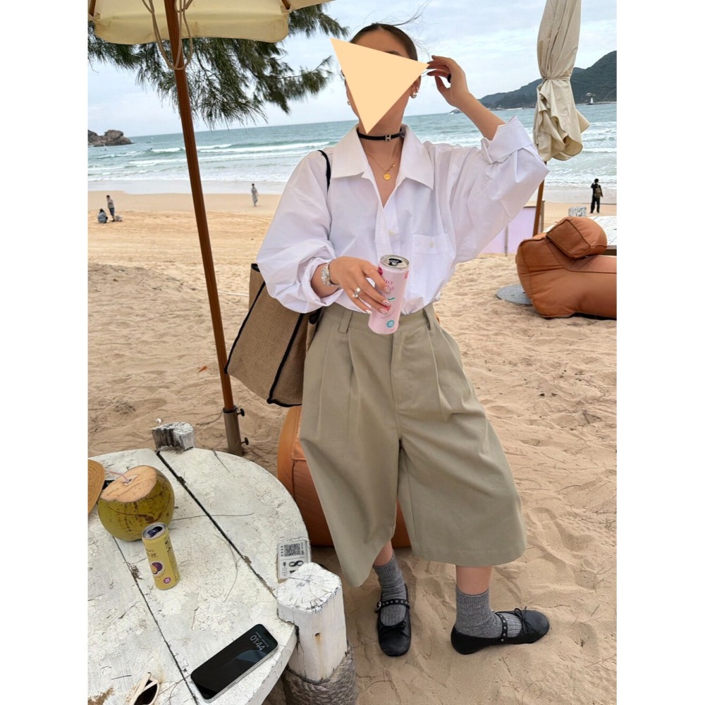 3月早春~日常通勤7分休閒褲-細節圖2