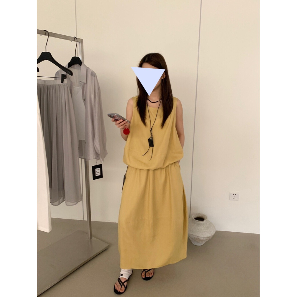 3月早春~天氣漸漸要變熱可以先準備了無袖背心+彎刀休閒裙-細節圖2