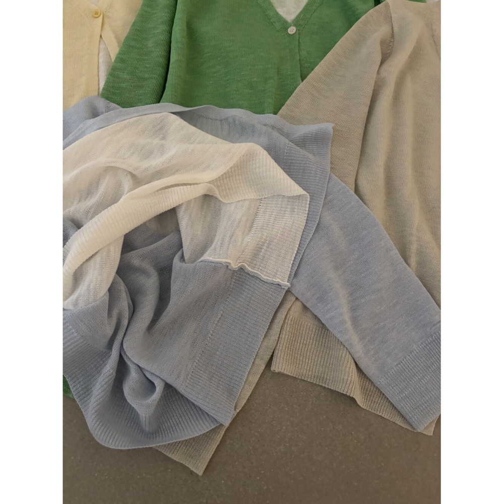 3月早春~色系好好看撞色假兩件針織衫-細節圖5