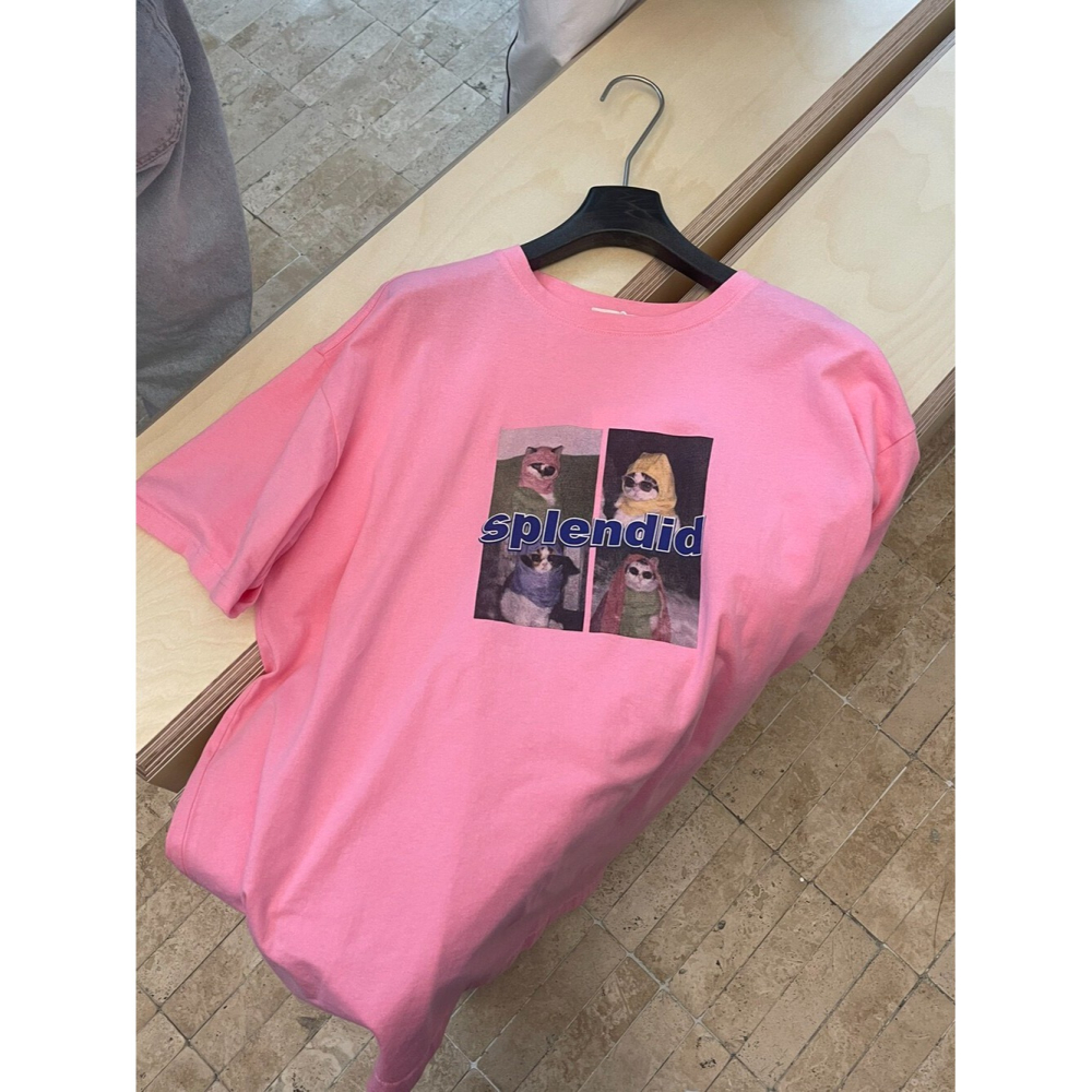 3月早春~貓咪印花短T-細節圖6