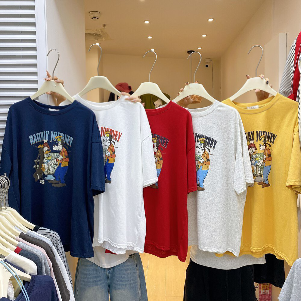 3月早春~RAILWAY 字母印花短T-細節圖4