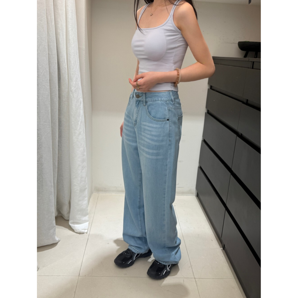 4月遲早要迎接暖春盛夏~穿起來很好看的那種直筒牛仔褲-細節圖2