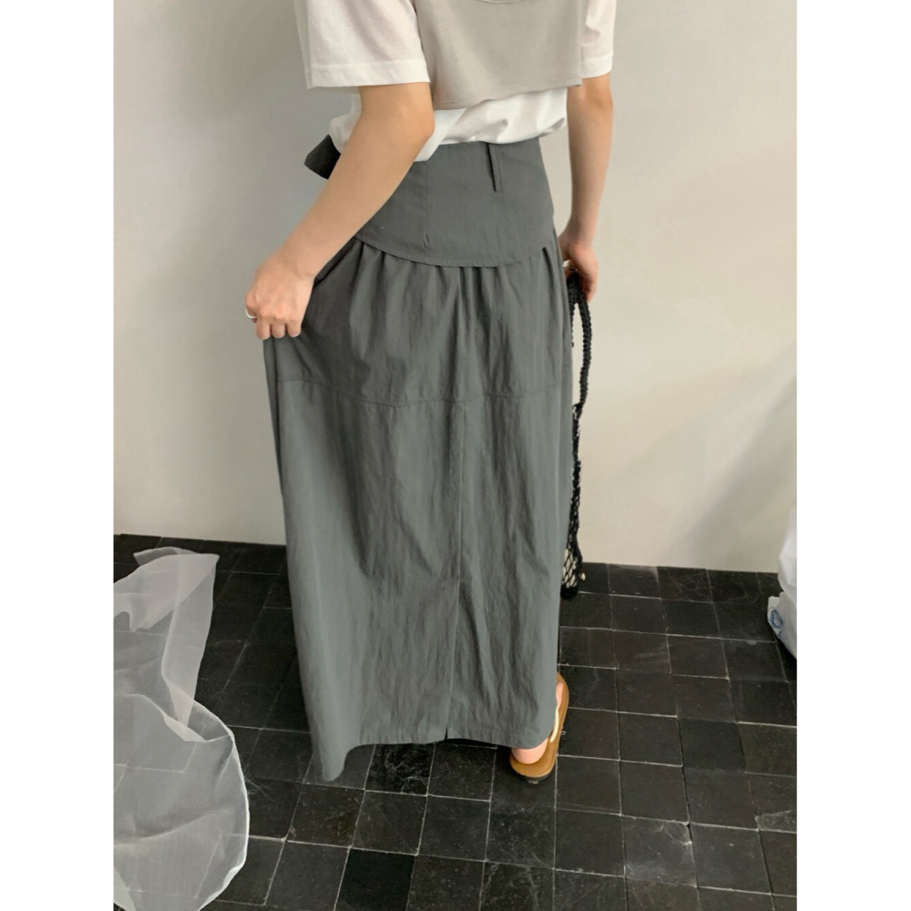 4月遲早要迎接暖春盛夏~輕鬆穿打結休閒裙-細節圖2