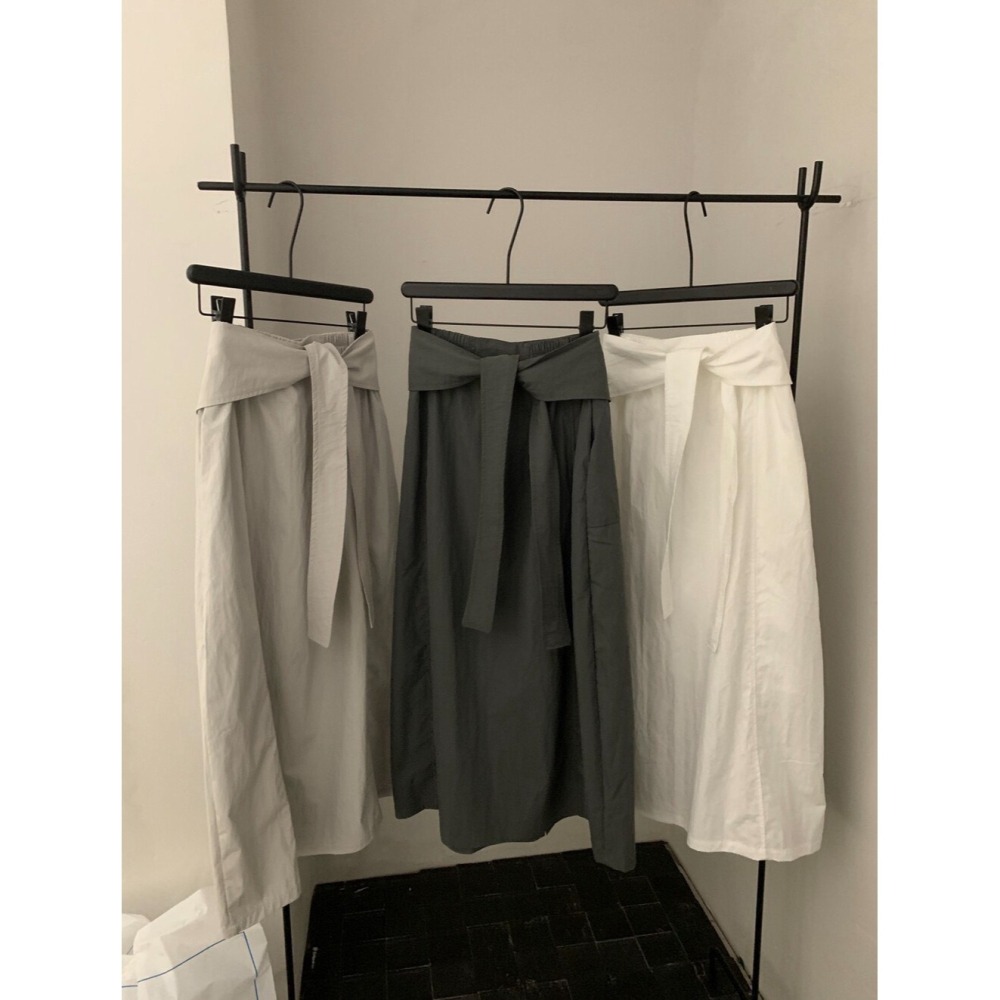 4月遲早要迎接暖春盛夏~輕鬆穿打結休閒裙-細節圖5