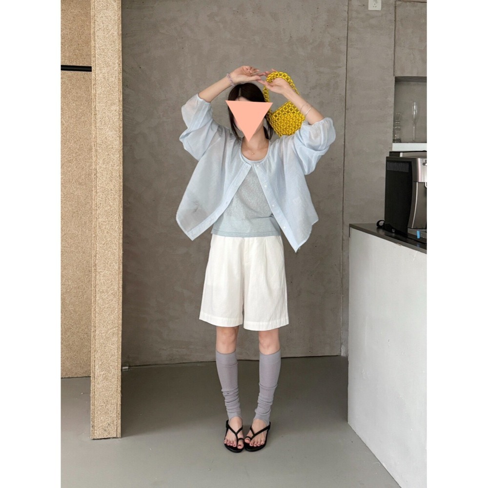 4月遲早要迎接暖春盛夏~簡約超舒服防曬衫+背心-細節圖2