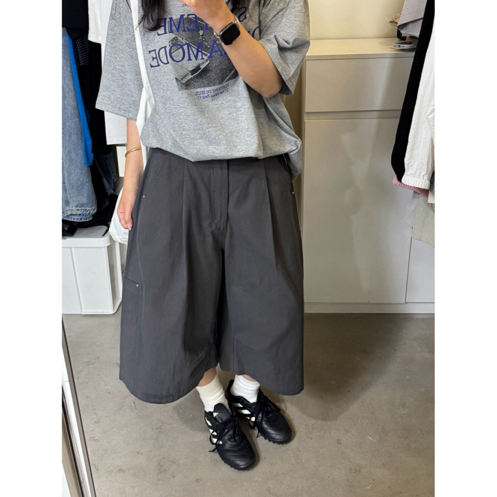 4月遲早要迎接暖春盛夏~版型太讚了直接包色再說7分工裝褲-細節圖2