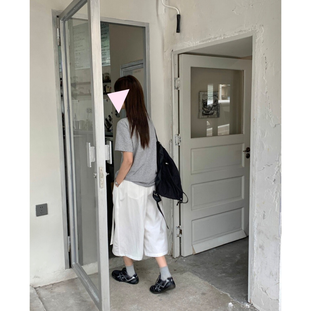 4月遲早要迎接暖春盛夏~百搭慵懶寬鬆7分休閒褲-細節圖4