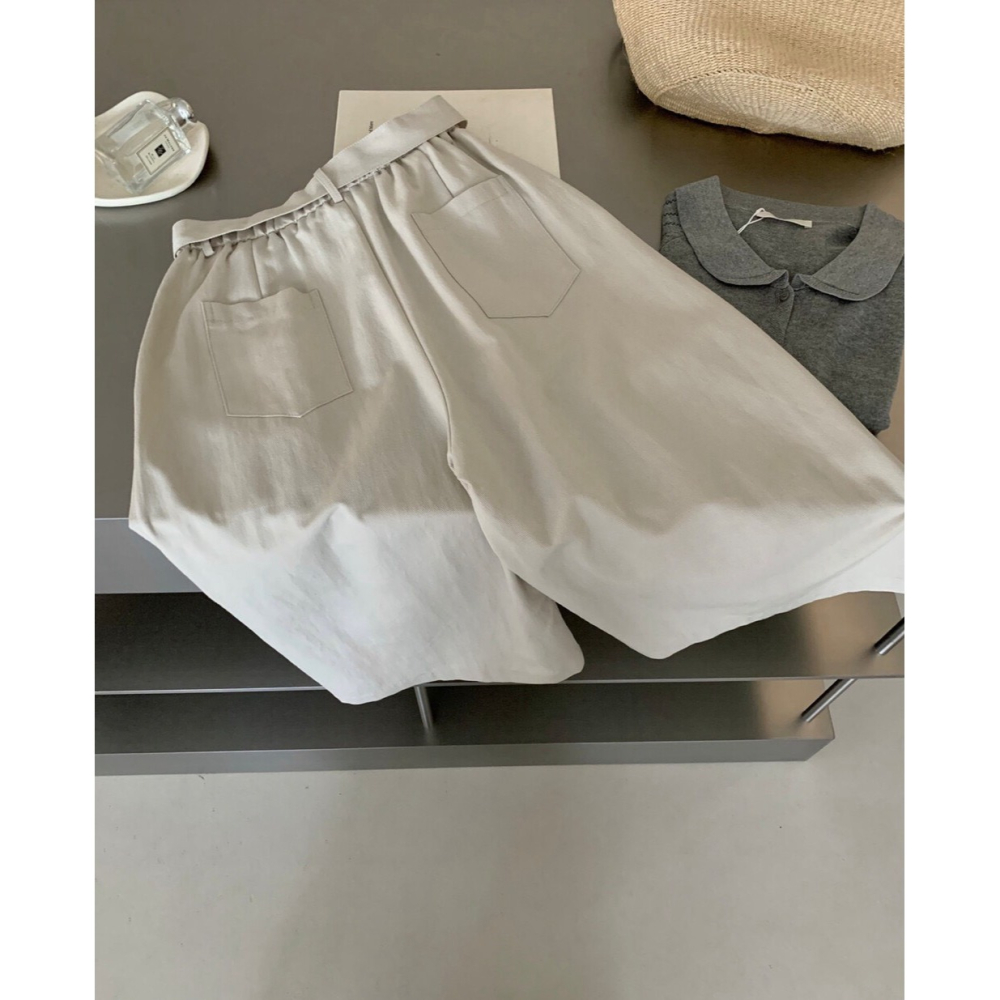 4月遲早要迎接暖春盛夏~百搭慵懶寬鬆7分休閒褲-細節圖7