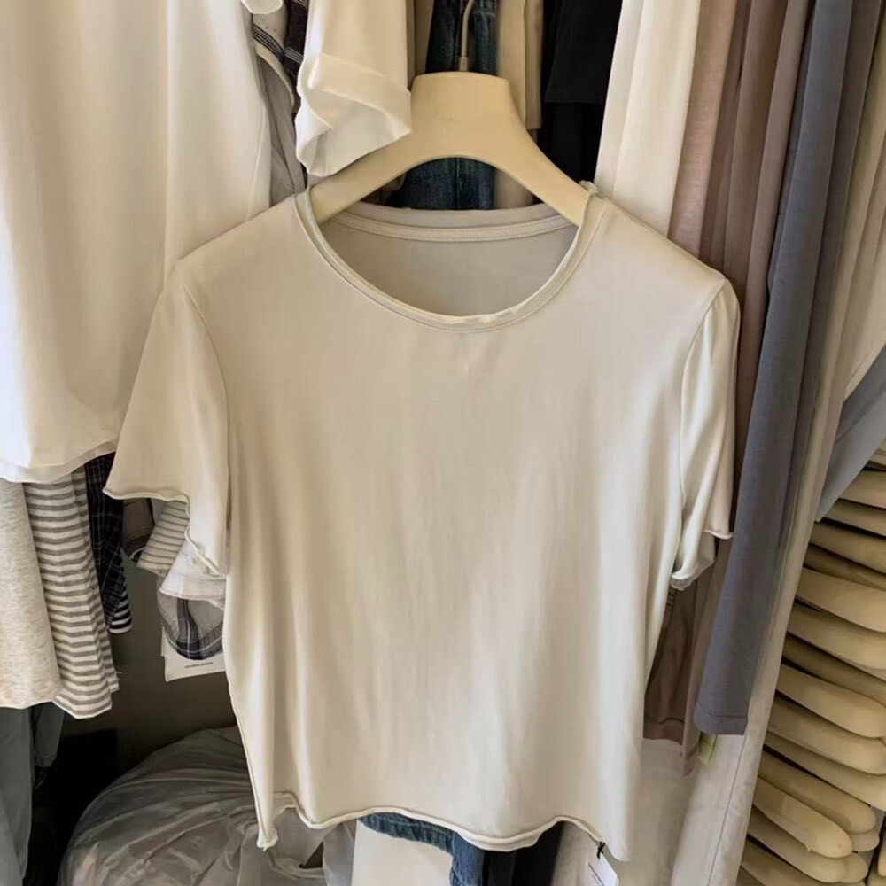 4月遲早要迎接暖春盛夏~舒適簡約撞色兩件套吊帶+短T-細節圖7