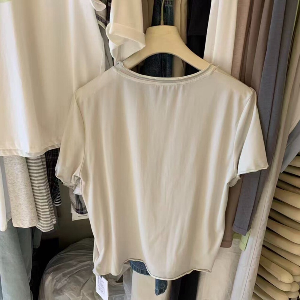 4月遲早要迎接暖春盛夏~舒適簡約撞色兩件套吊帶+短T-細節圖8