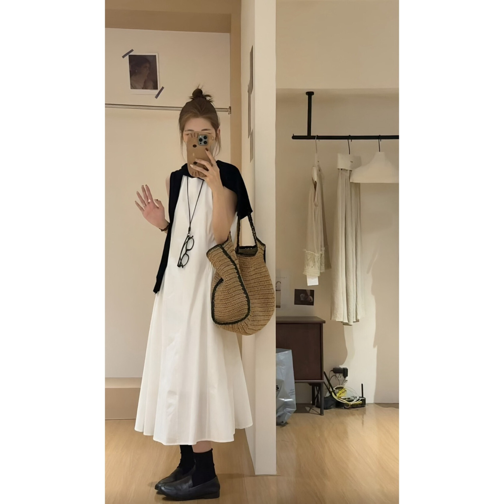 4月遲早要迎接暖春盛夏~藏屁股藏大腿長度完美連身裙-細節圖2