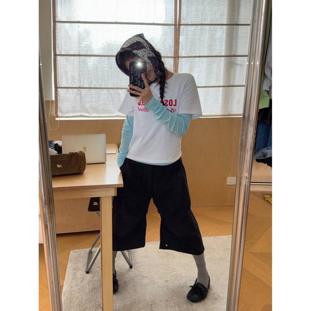 4月遲早要迎接暖春盛夏~口袋工裝7分休閒褲-細節圖3