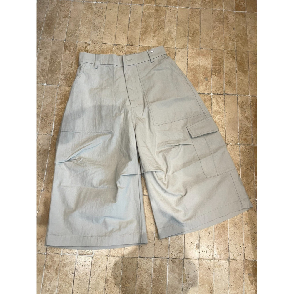 4月遲早要迎接暖春盛夏~口袋工裝7分休閒褲-細節圖9