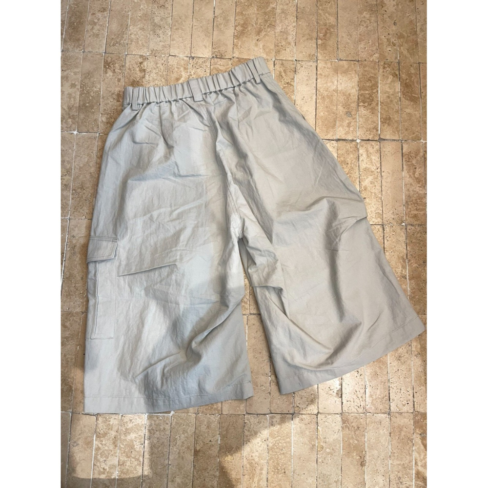 4月遲早要迎接暖春盛夏~口袋工裝7分休閒褲-細節圖10