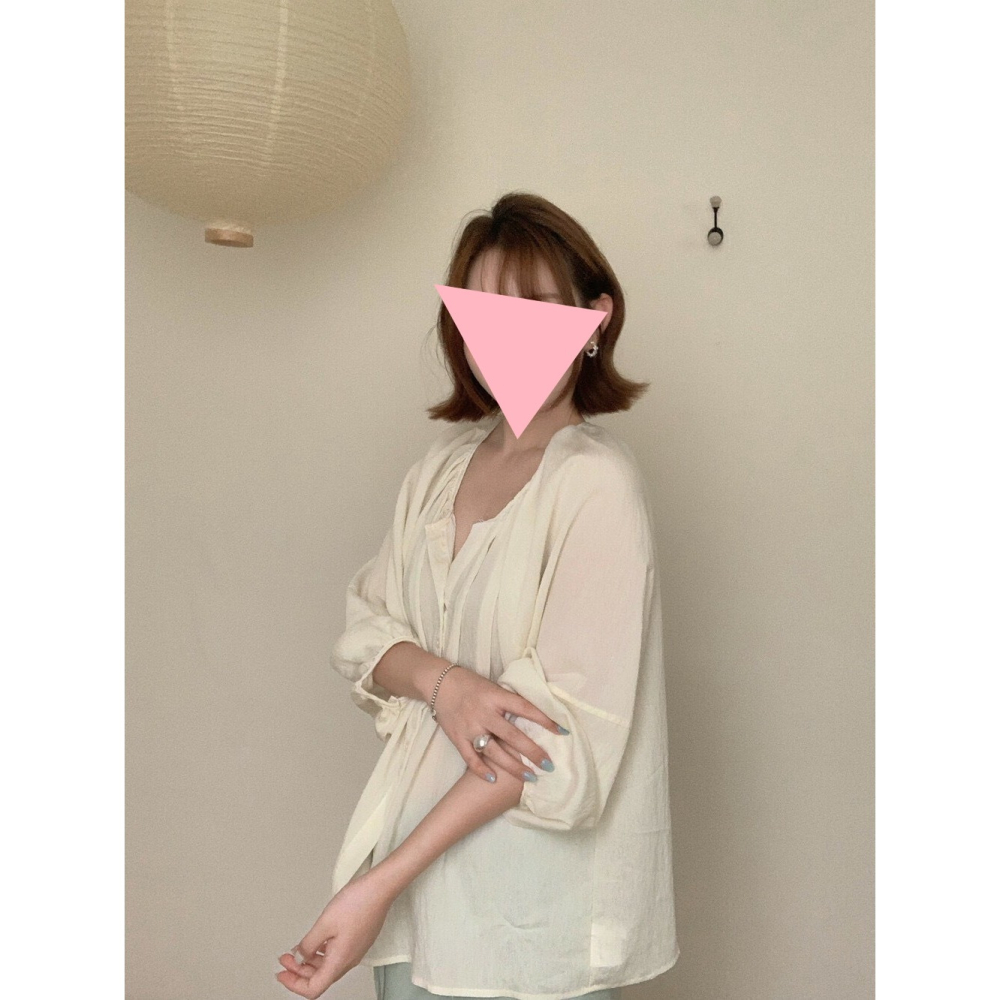 4月遲早要迎接暖春盛夏~法式度假防曬娃娃衫-細節圖2