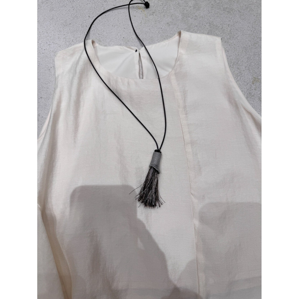 4月遲早要迎接暖春盛夏~不規則無袖小衫+高腰寬闊休閒褲-細節圖4