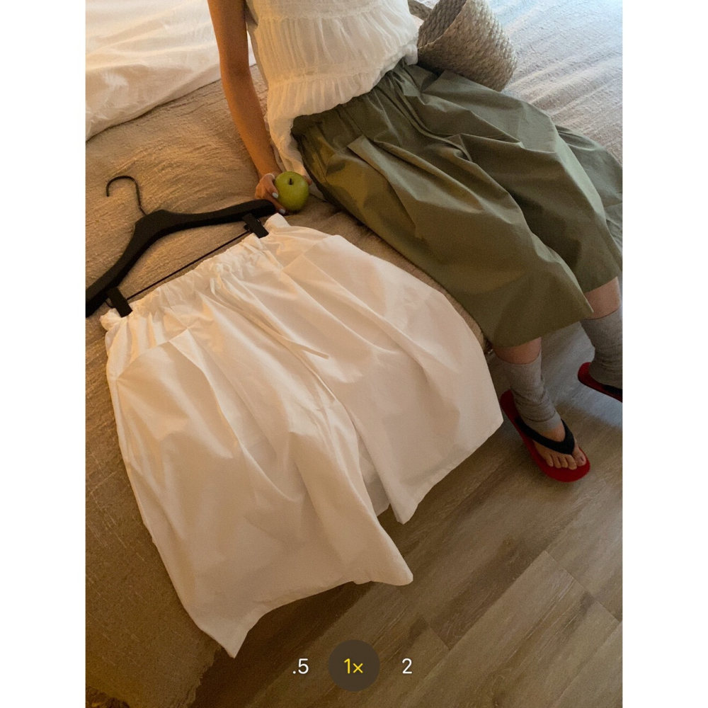 6月~不愛穿裙子、但又想要裙裝鬆弛感」女孩的超級救星！ 5分寬鬆休閒褲-細節圖3