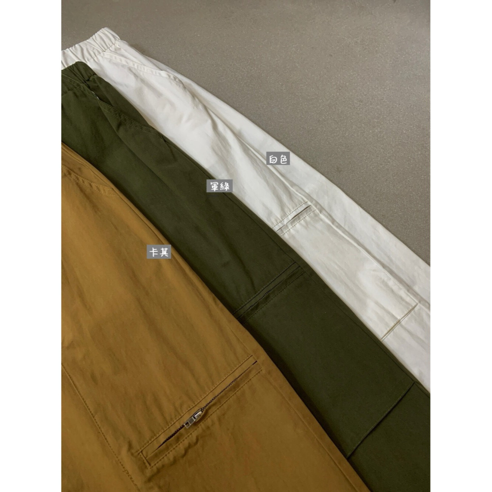 7月~材質輕薄透，上身隨便搭件短版T-shirt或小背心， 視覺比例直接拉長，鬆弛感拉滿 大口袋微氣球工裝褲-細節圖5