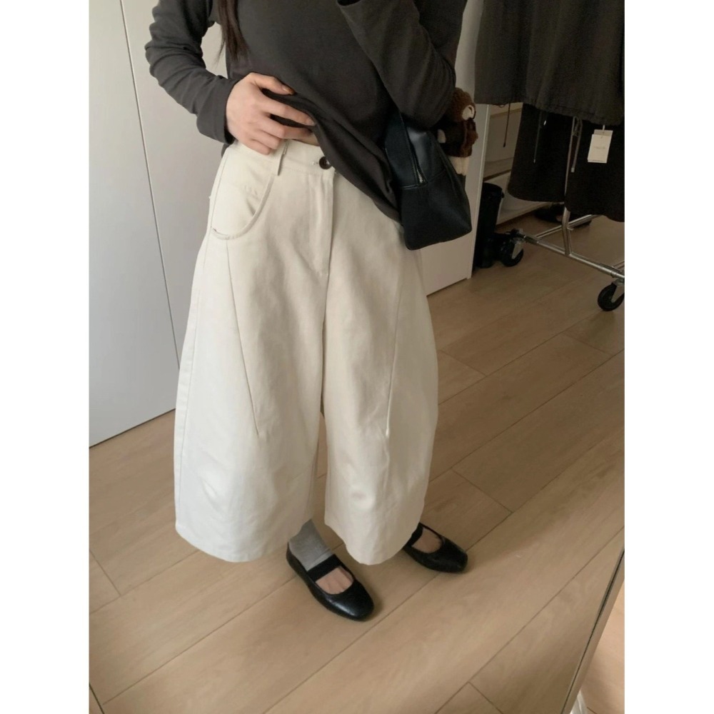9月~穿上直接被問爆的微弧形褲來啦！ 根本讓人選擇障礙爆發 8分休閒褲-細節圖2