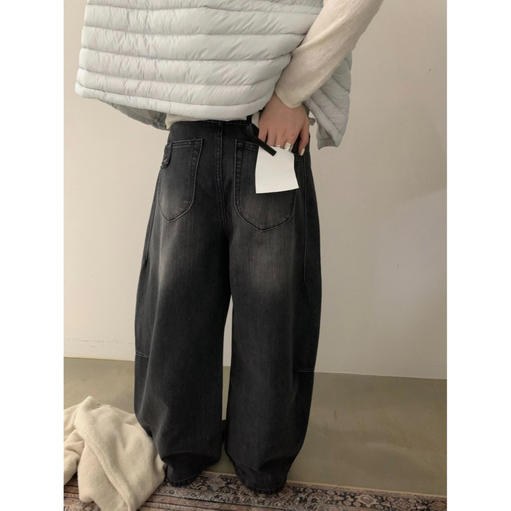 9月~最近找到這條剪裁很神默默被問爆的牛仔褲⋯👖 水洗牛仔褲-細節圖3