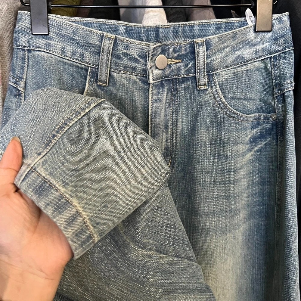 9月~最近找到這條剪裁很神默默被問爆的牛仔褲⋯👖 水洗牛仔褲-細節圖6