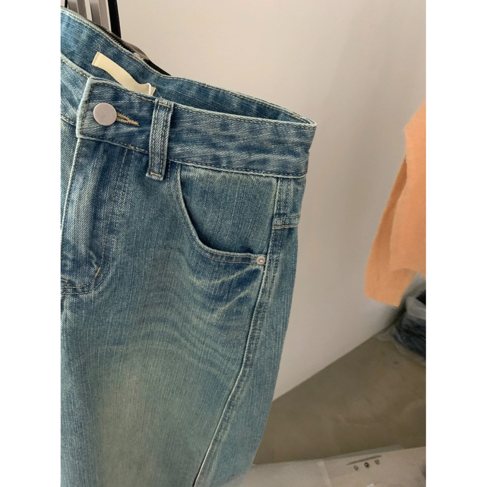 9月~最近找到這條剪裁很神默默被問爆的牛仔褲⋯👖 水洗牛仔褲-細節圖7