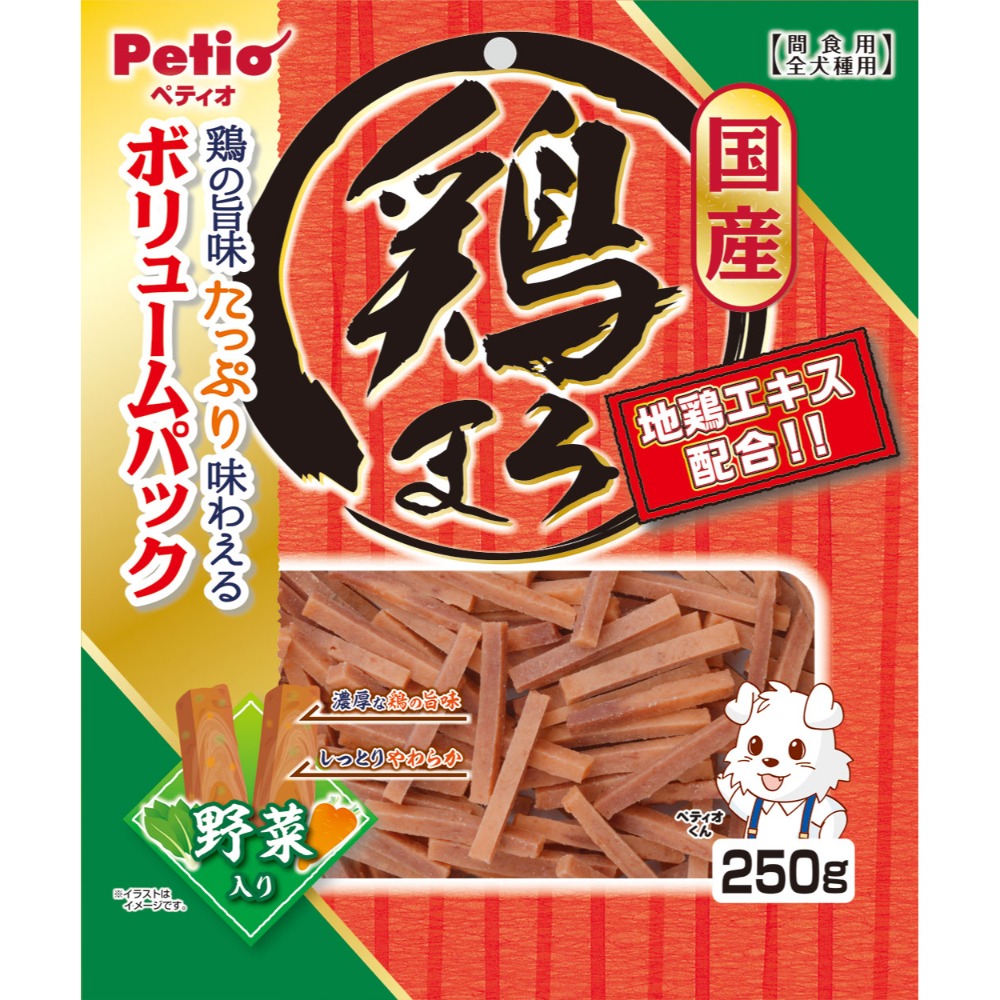 日本 petio 狗零食 軟式零食 活力系列 新鮮雞肉 天然 狗點心 獎勵點心-規格圖2