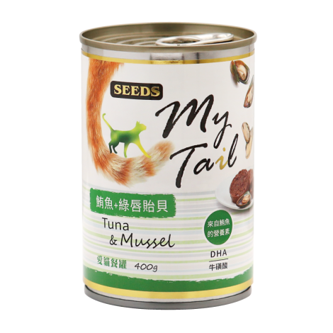 SEEDS 貓罐頭 My Tail 400公克 愛貓餐罐 大罐裝 浪浪首選 大貓罐 紅肉副食罐 惜時 my tail-細節圖3
