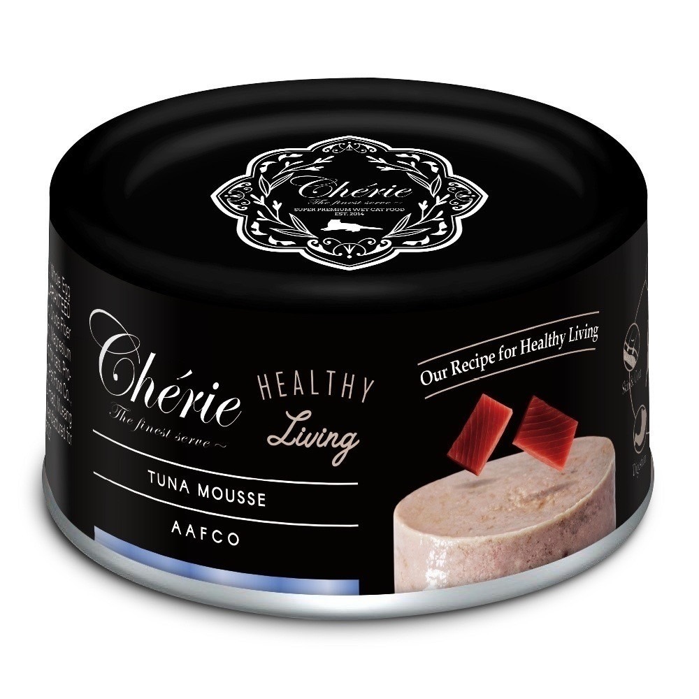 Cherie 法麗 貓罐頭 黑罐 80g 160g 低磷 全照護主食罐 貓主食罐 絲滑慕斯口感 挑食貓最愛 腎貓可吃-規格圖3