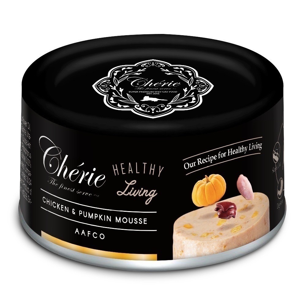 Cherie 法麗 貓罐頭 黑罐 80g 160g 低磷 全照護主食罐 貓主食罐 絲滑慕斯口感 挑食貓最愛 腎貓可吃-規格圖4