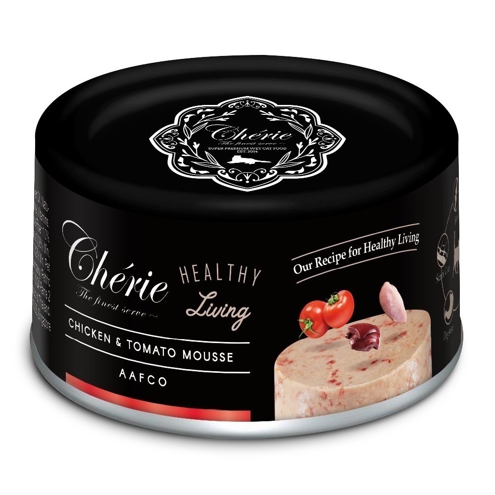 Cherie 法麗 貓罐頭 黑罐 80g 160g 低磷 全照護主食罐 貓主食罐 絲滑慕斯口感 挑食貓最愛 腎貓可吃-規格圖6